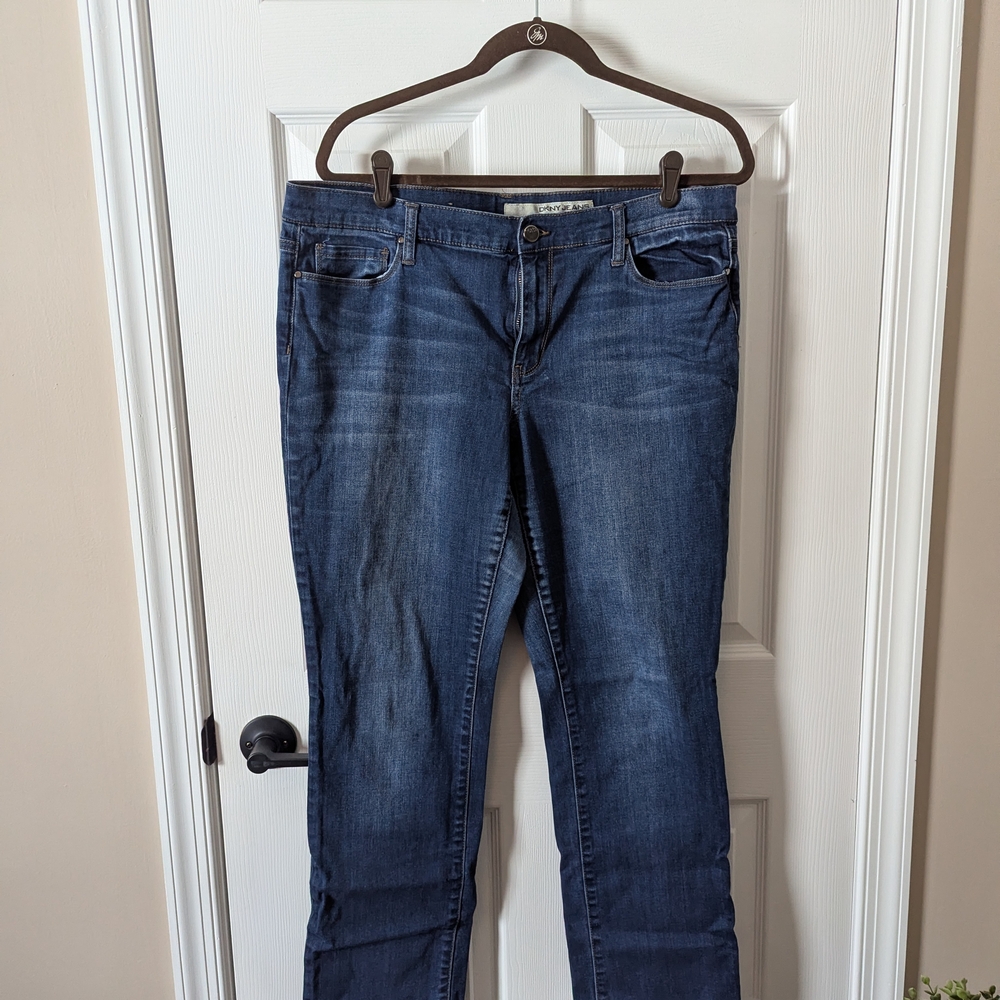DKNY Dark Blue Straight Leg Jeans
